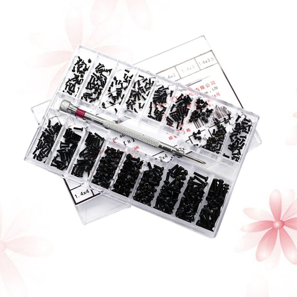 18 Kinds Miniature Screw Machine Model Kit Components Tiny Screws Assortment