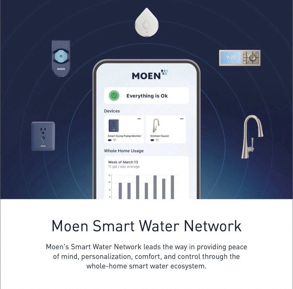 Moen Terra Beige Smart Shower 4-Outlet Digital Shower System Controller