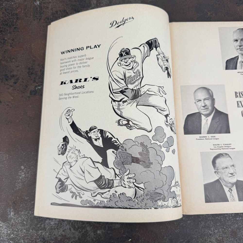 1966 World Series MLB Baseball Program LA Dodgers vs Baltimore Orioles