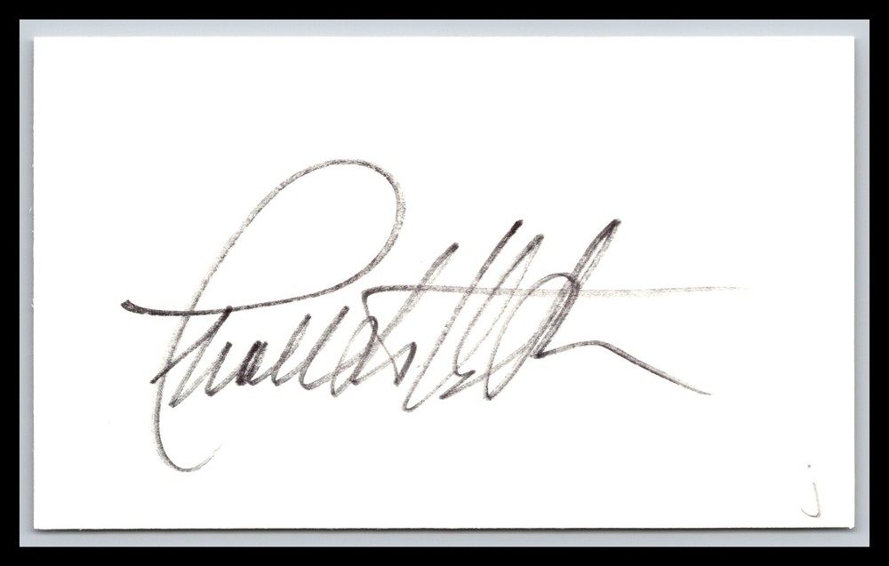 Charleton Heston - Actor - 3x5 Card - Signed / Autograph (j)