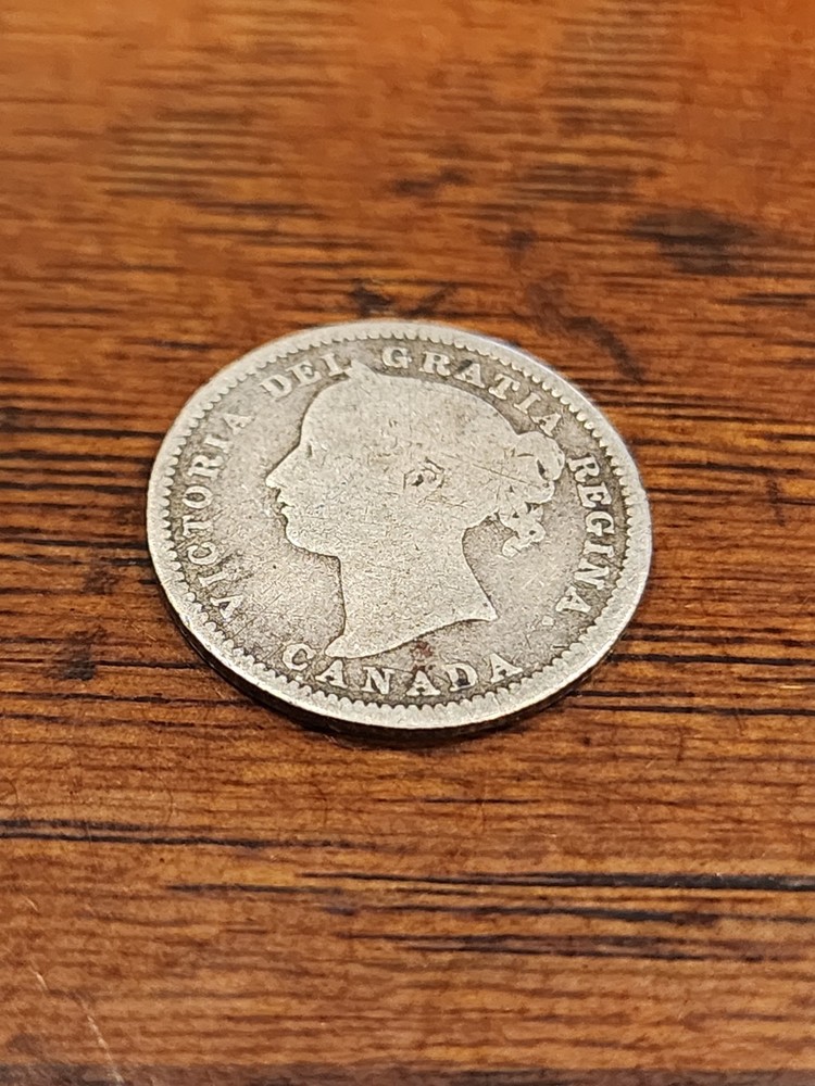1894 Canada 10 Cents Silver Coin