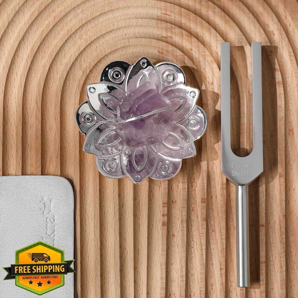 Ckakra Solfeggio Tuning Fork, 963hz, Amethyst Kit