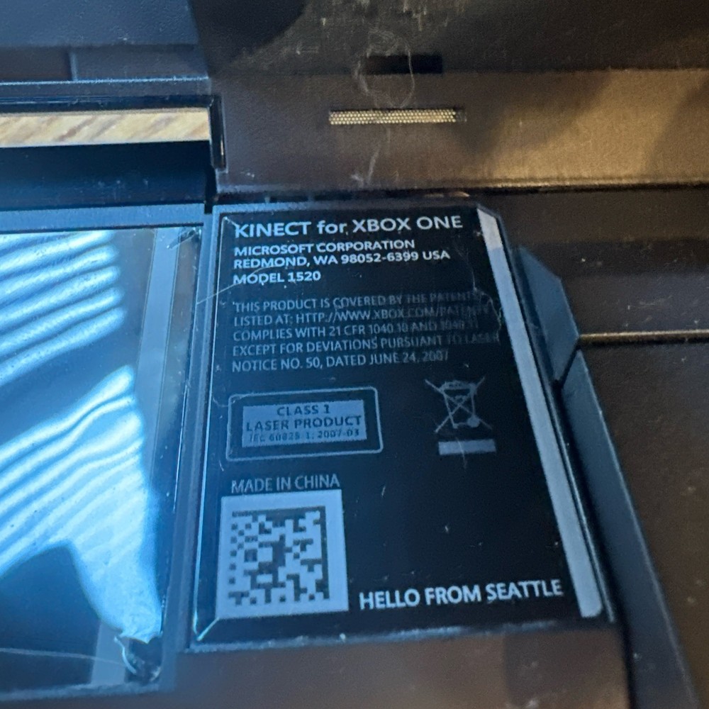 Microsoft Xbox One Kinect Camera Motion Sensor Bar 1520 Excellent Condition