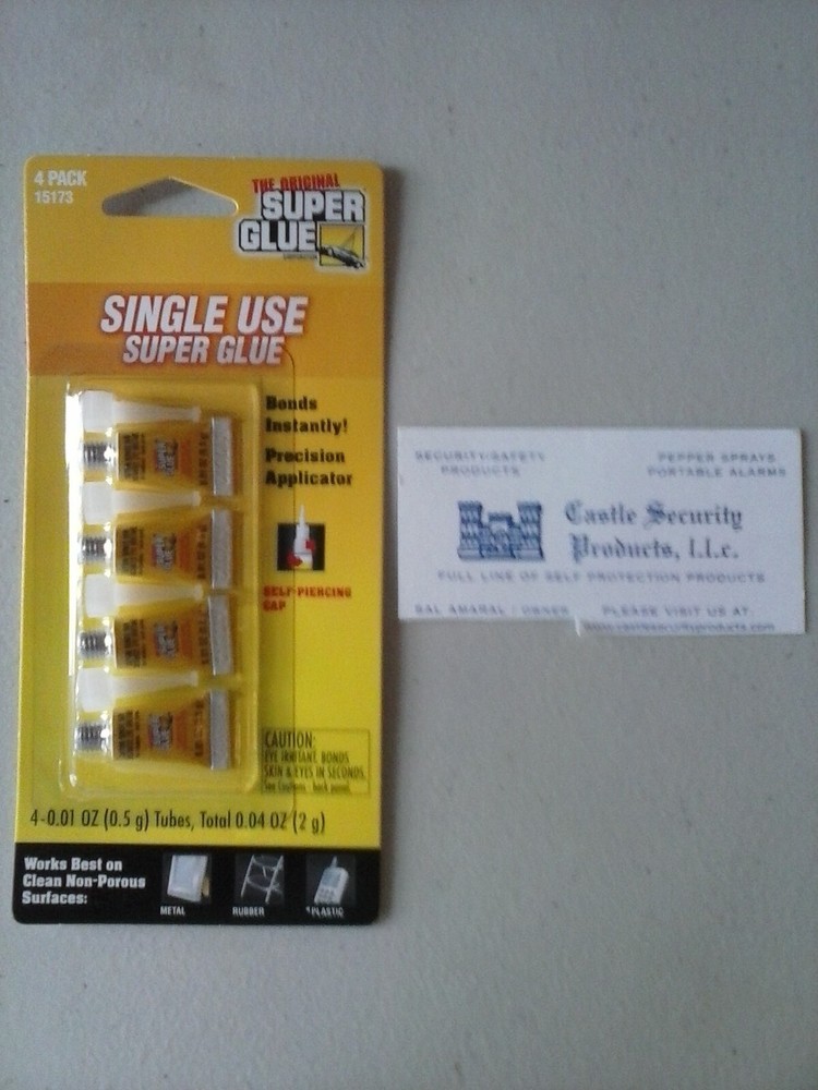 SINGLE USE SUPER GLUE  4 PACK