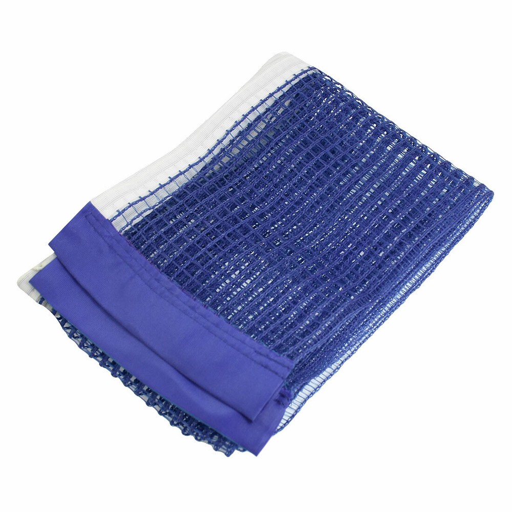 Nylon Table Tennis Replacement Net w Pull String Dark Blue 170 x 14.5cm