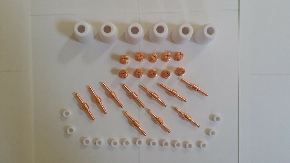 REBOOT RBC-5000D CONSUMABLES 40PCS COPPER EXTENDED FOR PLASMA CUTTER