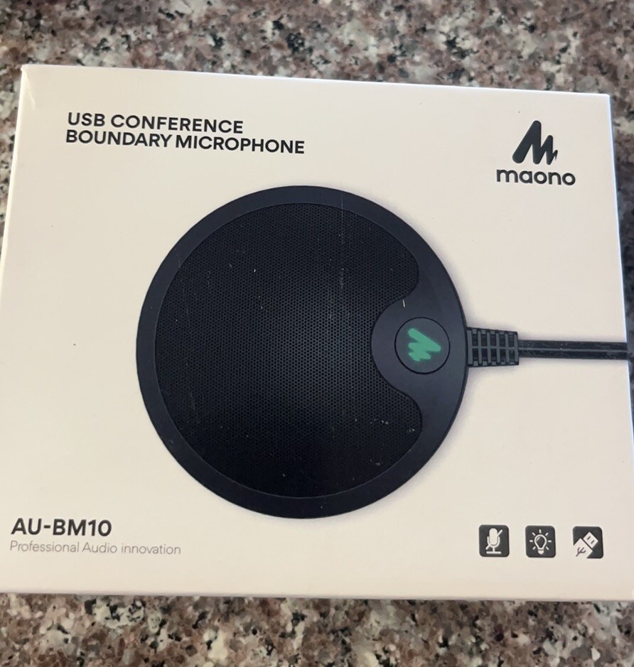 Maono AU-BM10 USB Conference Boundary Computer Microphone, Black