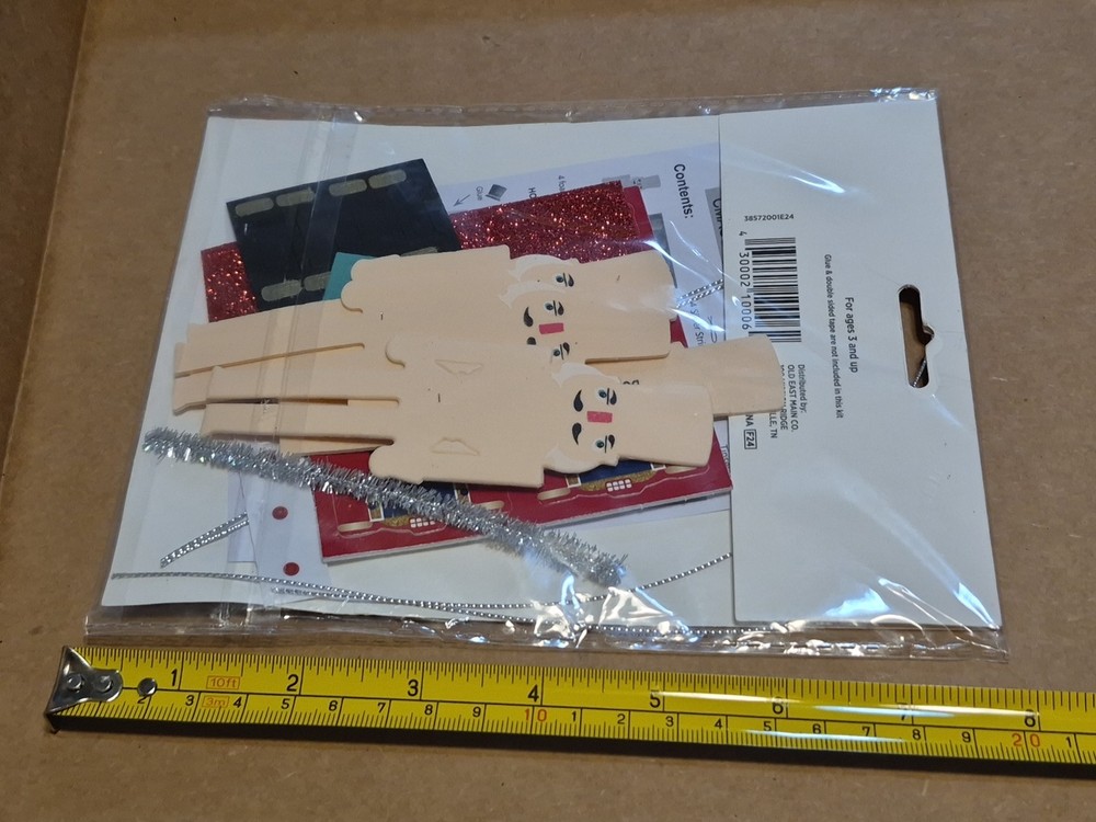 Holiday Style Foam Ornaments Activity Kit Christmas Nutcracker Makes 4