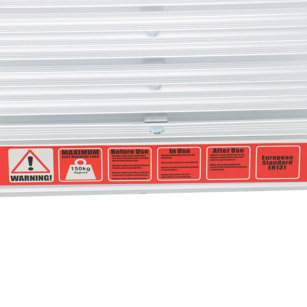 Aluminum Drywall 330lbs Capacity Work Platform Ladder Folding Step Stool