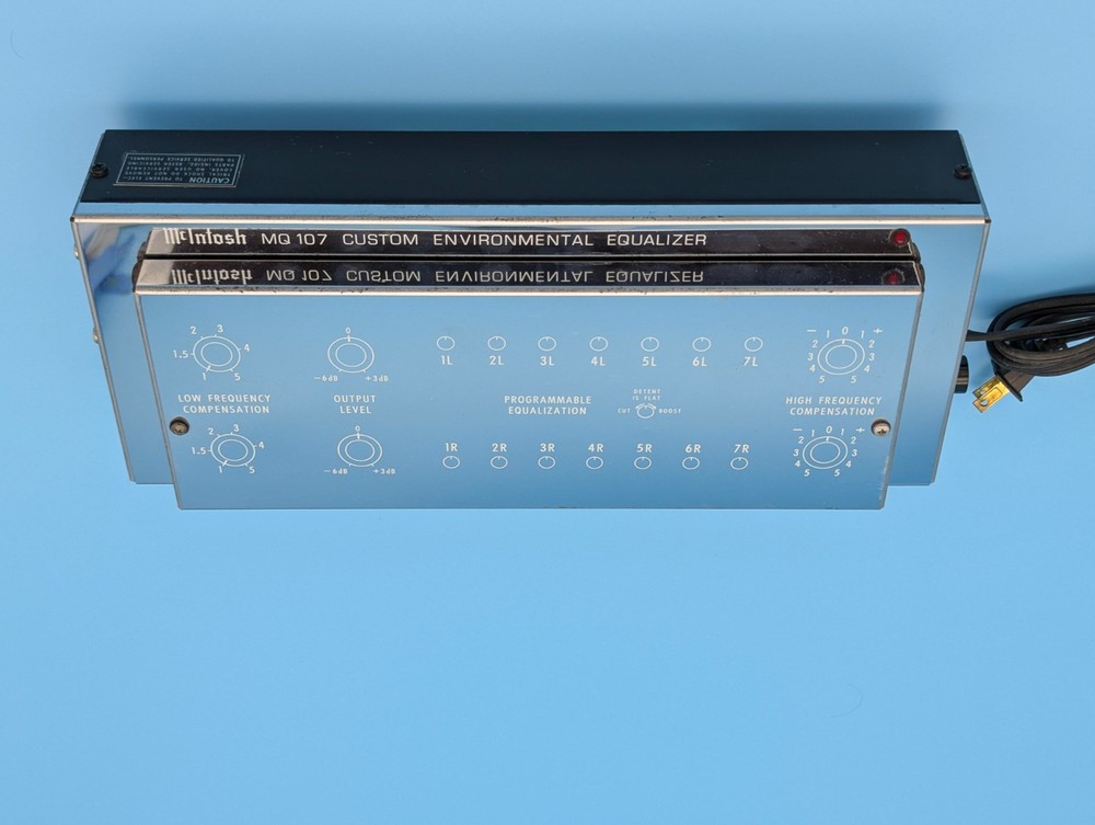 McIntosh MQ107 Environmental Equalizer - XR/XRT Speaker EQ -From Complete System