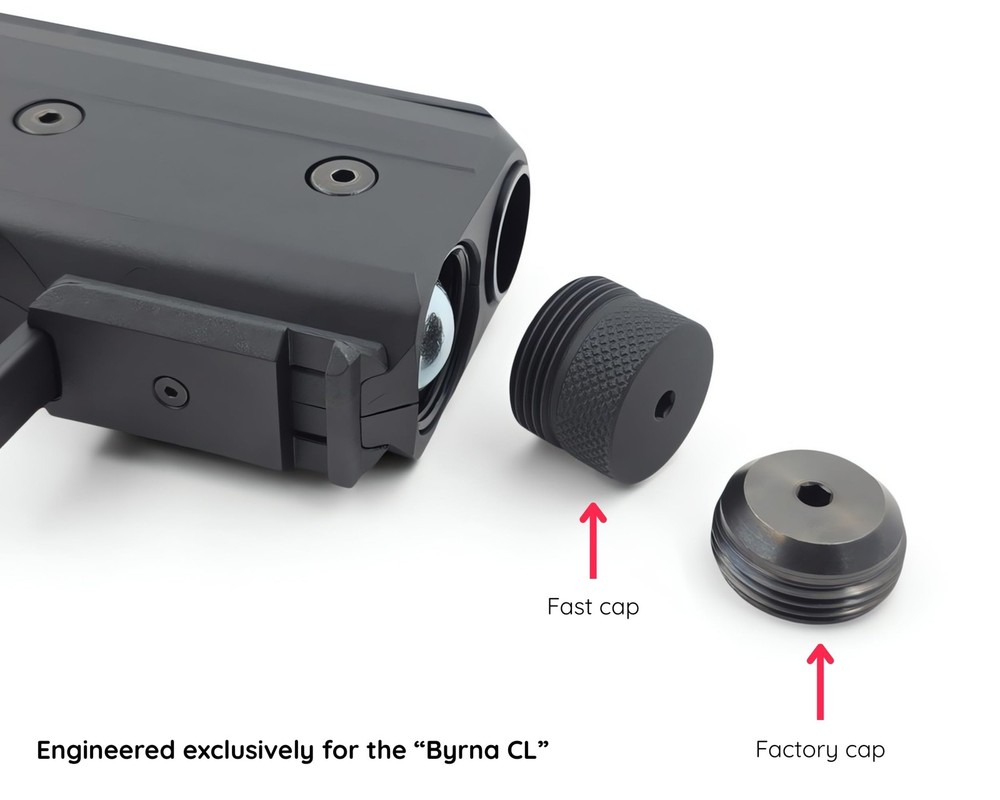 K20 Tools Fast Cap Co2 Adapter - Compatible with BYRNA CL Standard, Black