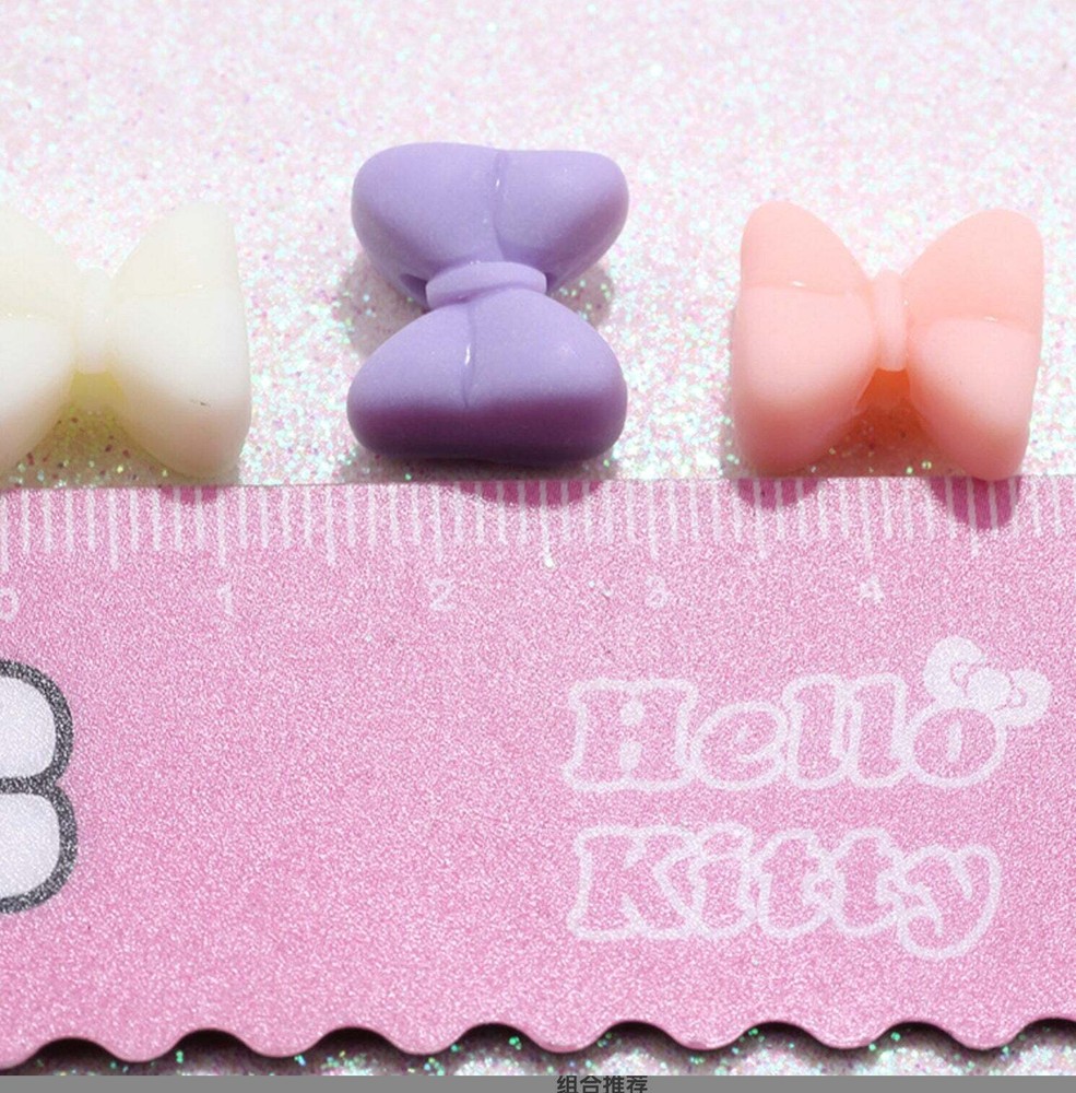 19MM Matte Pastel Bow Acrylic Spacer Beads