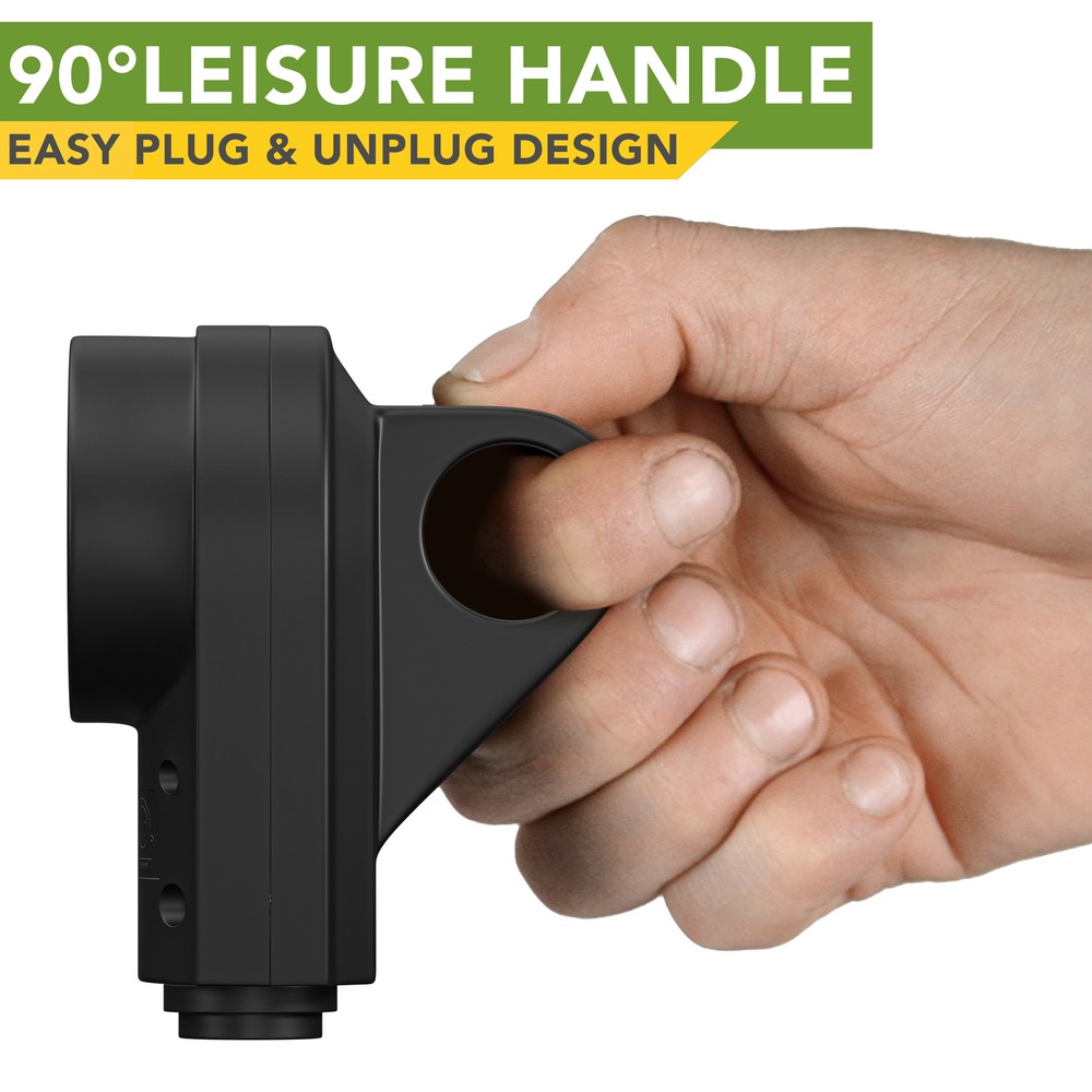 30 Amp RV Female Plug Replacement Receptacle Plug Ergonomic Grip Handle New