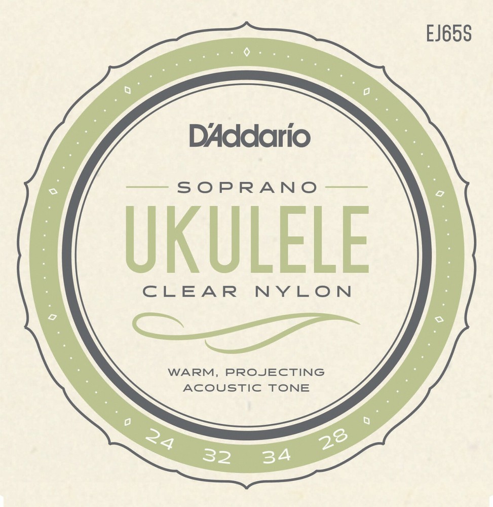 D'Addario EJ65S Pro-Arté Custom Extruded Soprano Ukulele Strings Uke