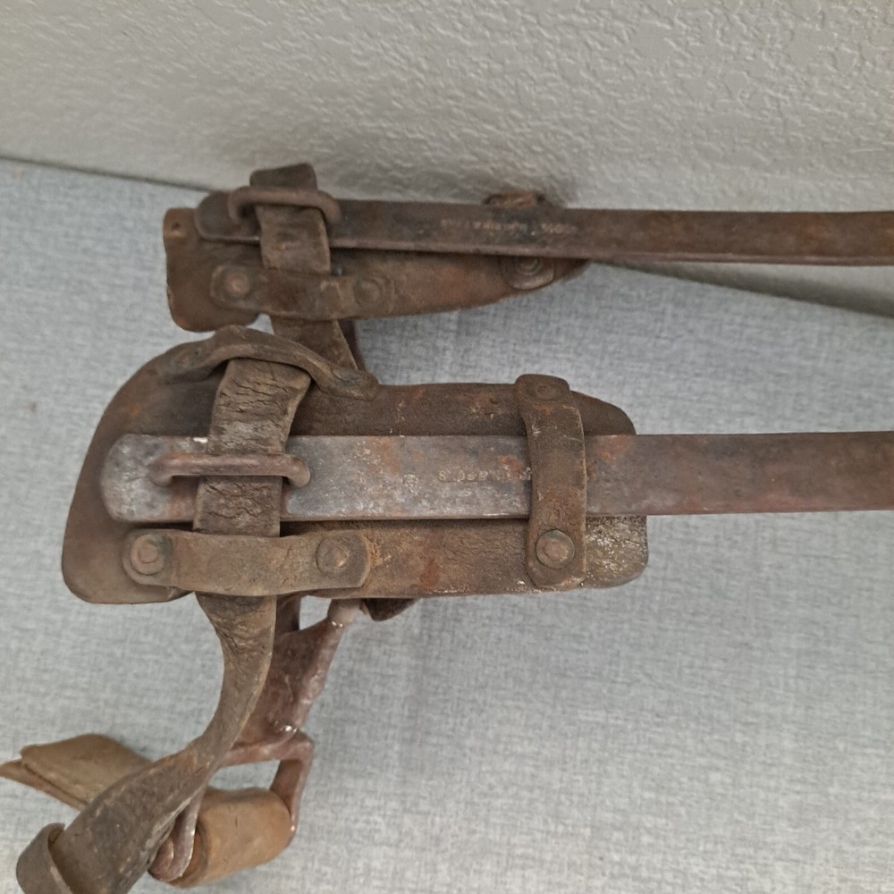 Vintage KLEIN TOOLS TREE CLIMBERS SET Tree Climbing Spikes