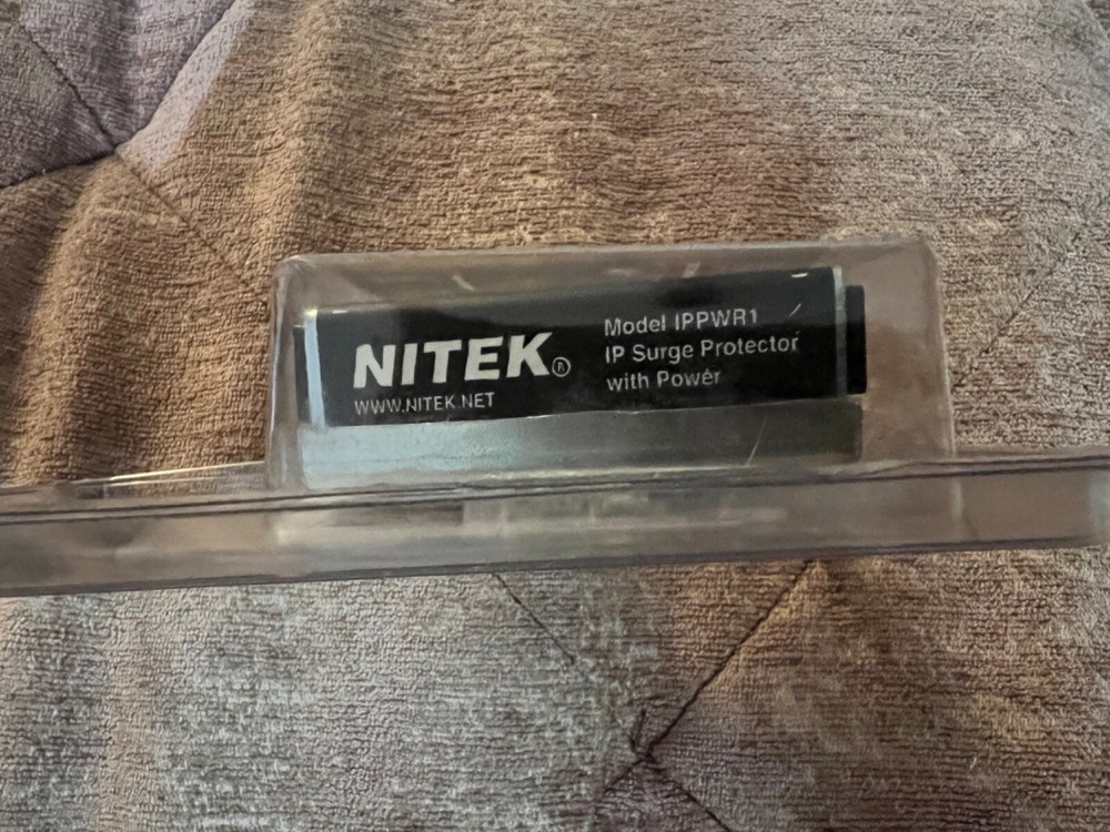 NITEK IPPWR1 IP Camera & Gigabit Ethernet Power Surge Protector