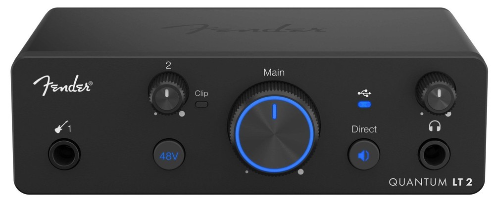 Fender Quantum LT 2 USB-C 2x2 Bus-Powered Recording Interface+XLR Cable