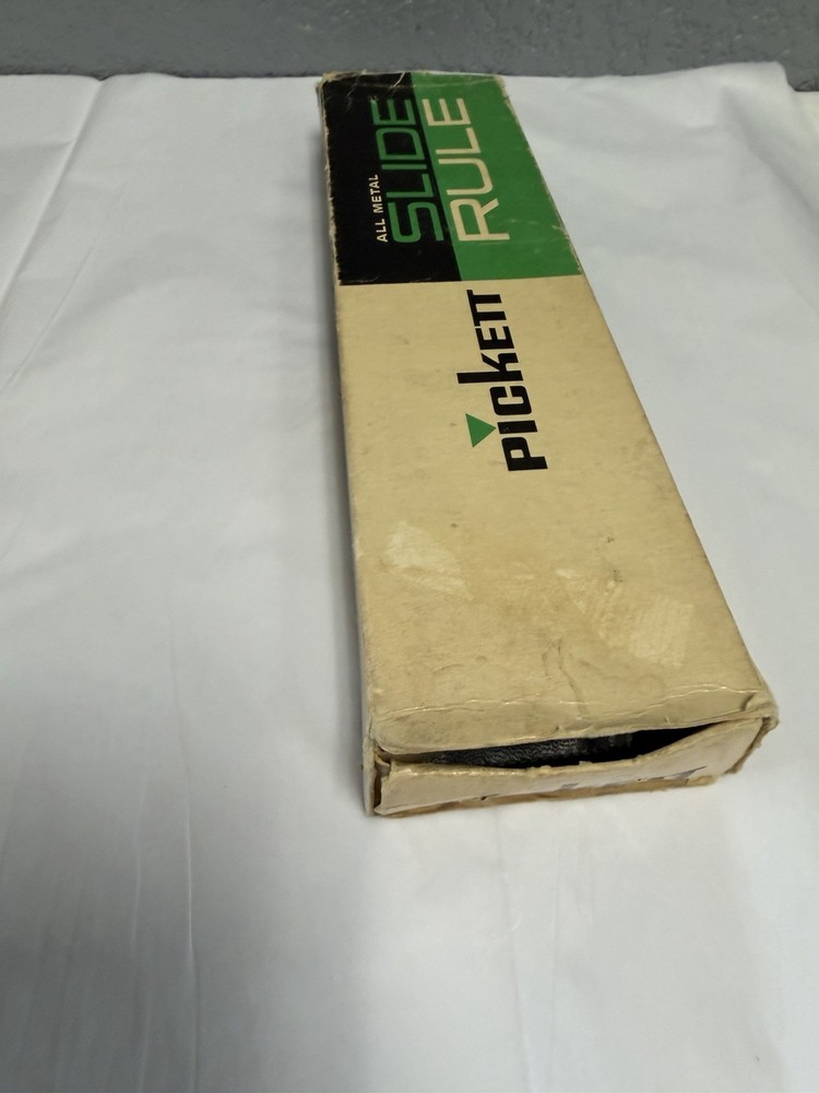 Vintage PICKETT Microline 120 Slide Rule, Case *Read Description*