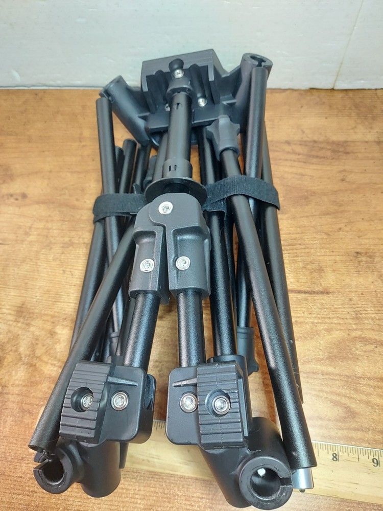 Black Collapsible 4-Leg 4-Arm Drum Stand