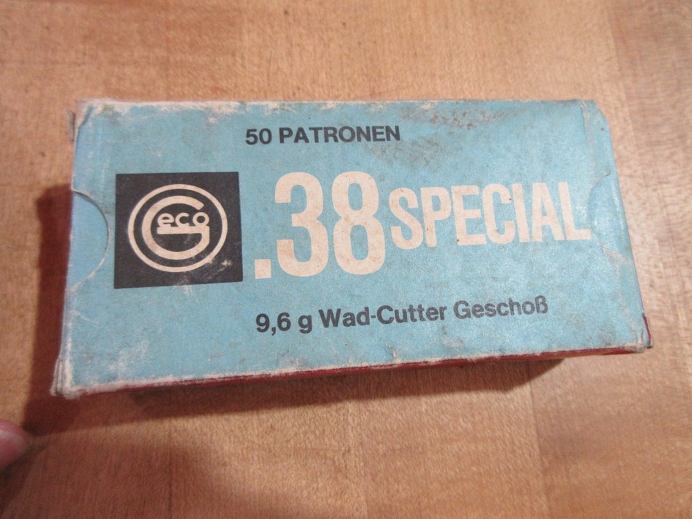Empty Ammo Box Dynamit Nobel 38 Special wad cutter w Plastic Insert (w21) #42