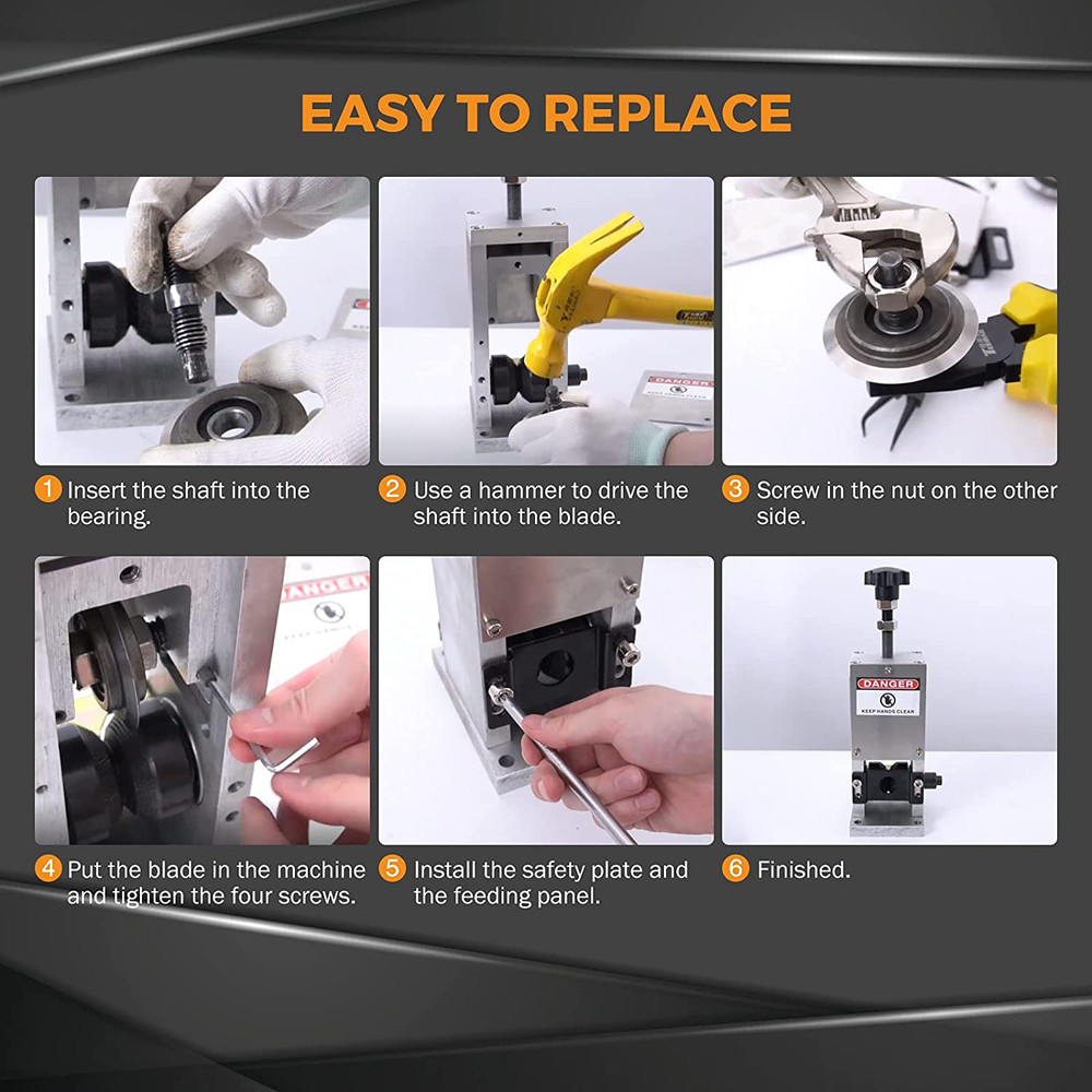 BEAMNOVA Upgraded Replacement Blade for Copper Wire Stripping Machine Powered Ca