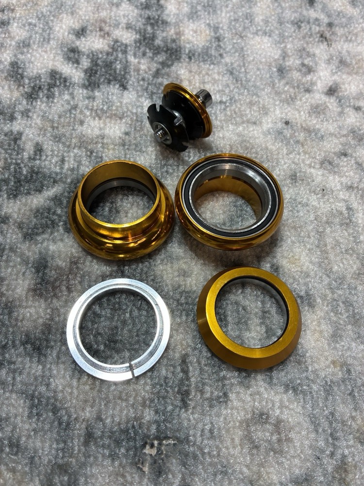 Mid School Bmx 1 1/8” Threadless Headset Gold