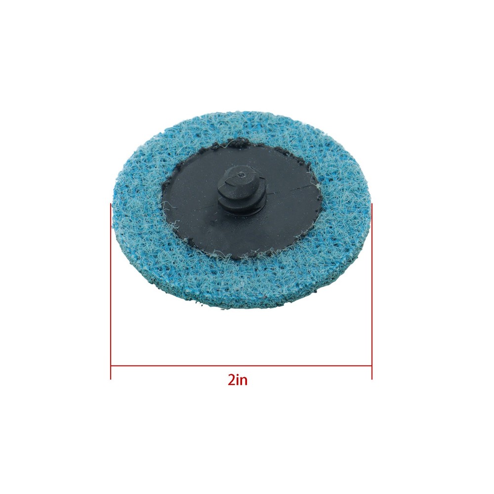 25 PCS 2 Inch Blue Fine Nylon Quick Change Surface Conditioning Discs