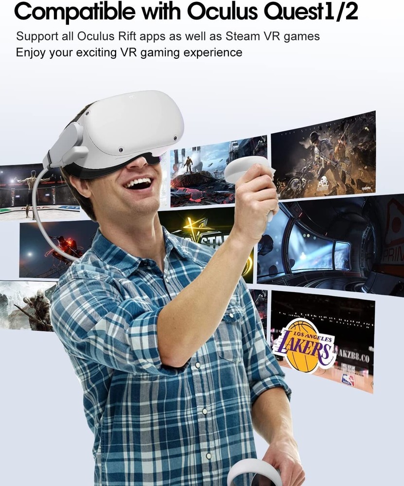 Link Cable for Oculus Quest 2 , 16 FT Link Cable for Oculus
