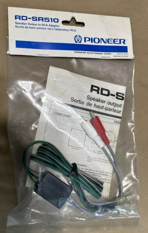 RD-SR510 Speaker Output to RCA Level Adapter RDSR510