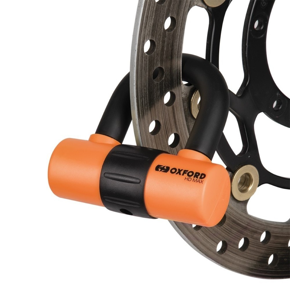 Oxford HD Max 14mm Disc Lock Orange Motorcycle Security Device