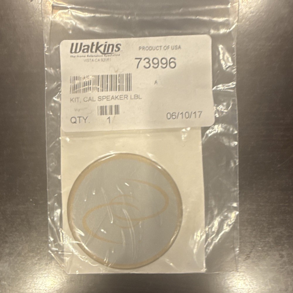 Watkins KIT CAL SPEAKER LBL 73996 Model Speaker Label 1 Pack