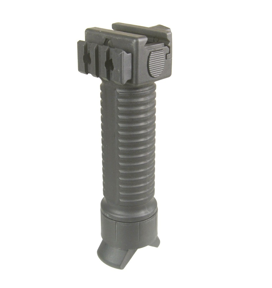 Polymer Spring Loaded Bipod Picatinny Rail Mount Black