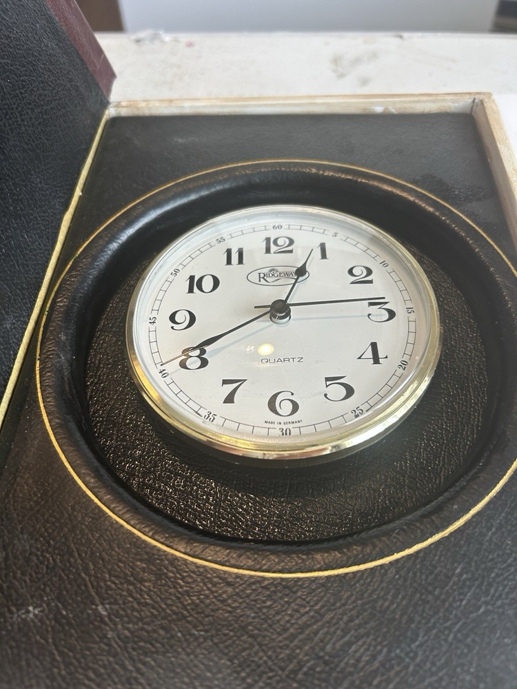 NORMAN ROCKWELL CLOCK INSIDE BOOK BY RIDGEWAY