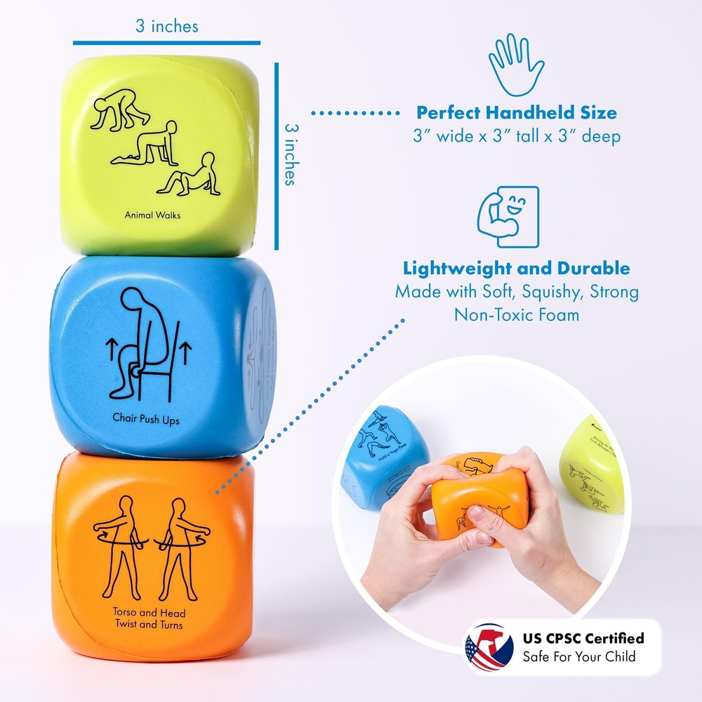 Sensory Activity Dice – Fun and Effective Brain Breaks for and Adults | Helps...