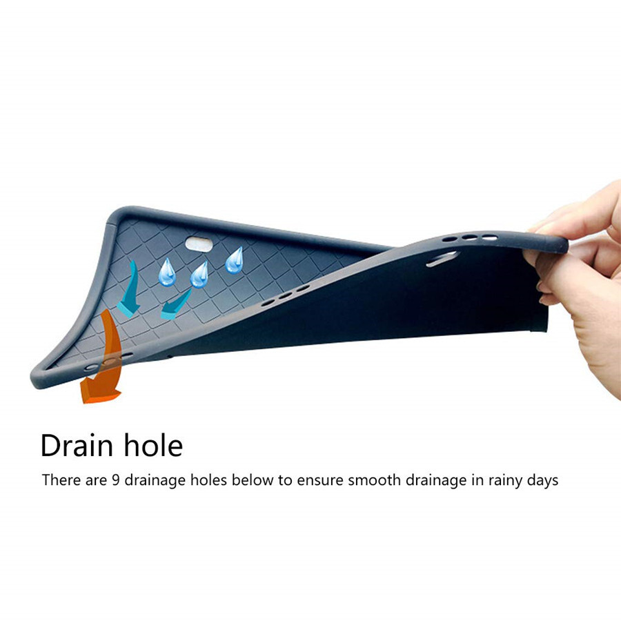 Car License Plate Frame Front Rear Holder Soft Silicone Rubber Black Accessories