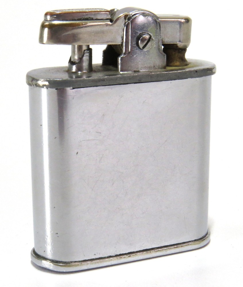 Ronson Vanguard Art Deco Blank Engraved Push-Button Vintage Cigarette Lighter