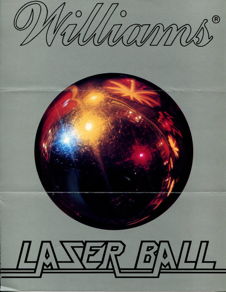 Laser Ball Williams Pinball Flyer / Brochure / Ad