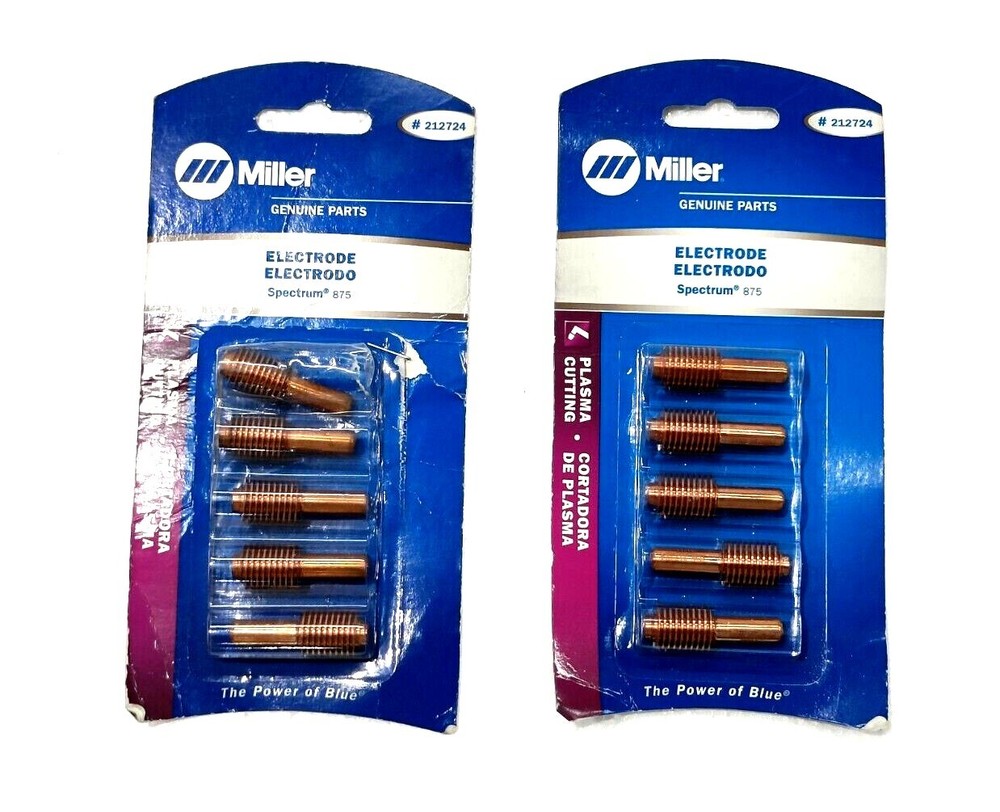 MILLER SPECTRUM PLASMA CUTTING ELECTRODE 212724 PKG/5 #NEW