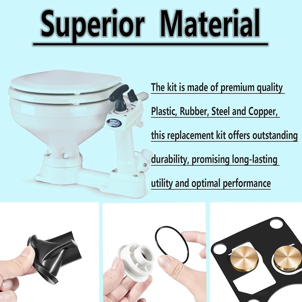 Replace Jabsco 29045-2000 Twist N Lock Marine Manual Toilet Service Kit 98-07