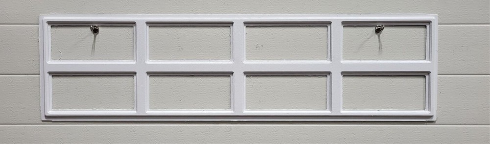 STOCKTON 612 WHITE  Replacement Window Inserts/LONG Panel HOLMES Garage Doors
