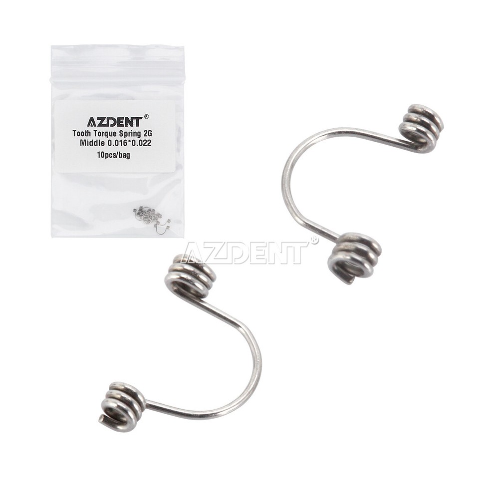 10pcs/Pack Dental Orthodontic Anterior Teeth Torque Rectangular Springs AZDENT