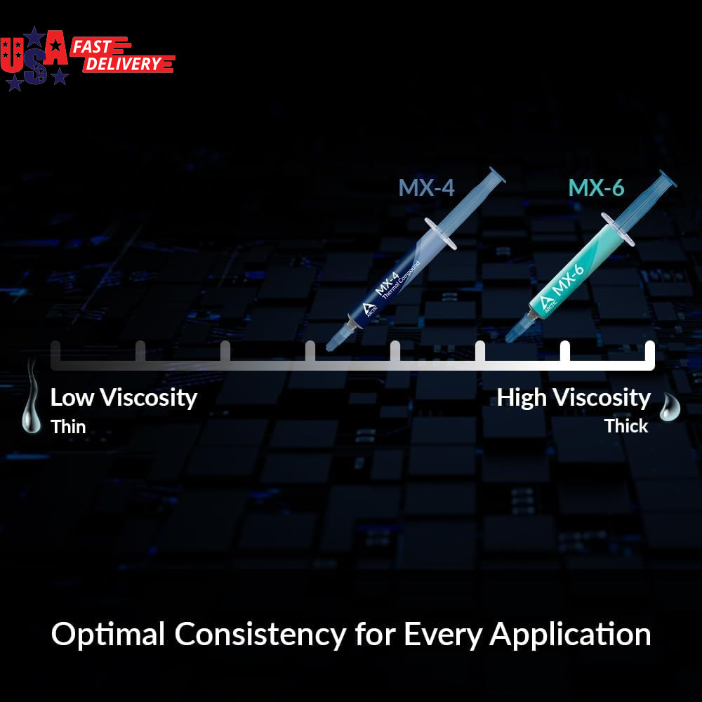 MX-6 (4 G) Thermal Paste High Performance CPU & GPU Heat Sink Compound with Very