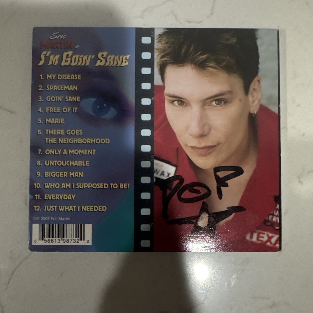 Eric Martin I'm Goin' Sane Signed Cd (Mr Big)