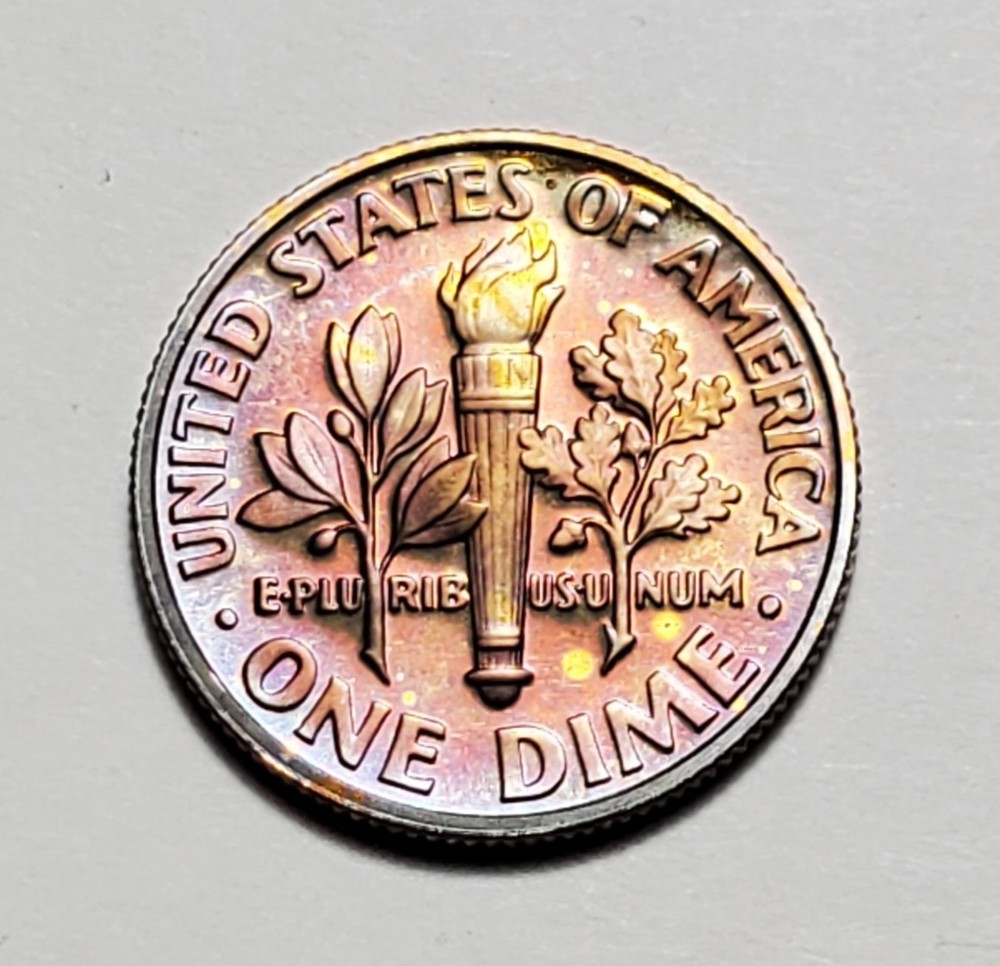 TONED 2006 S ROOSEVELT DIME CLAD PROOF UNC #P3552