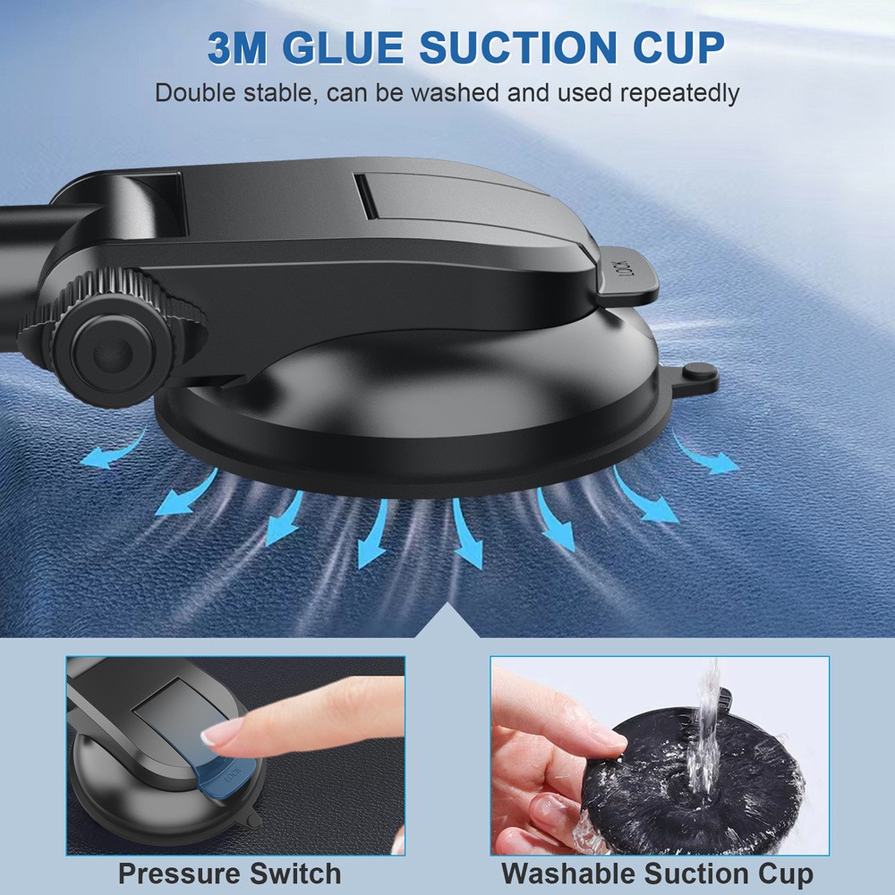 In-Car Phone Holder 360° Rotatable iPhone Mobile Phone Suction Universal Mount