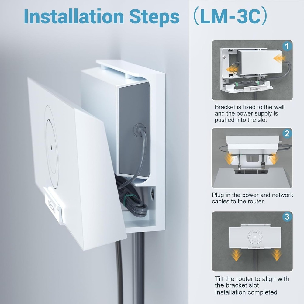 Space-Saving Starlink Gen 3 Mount Kit - Impact-Resistant & Easy Install