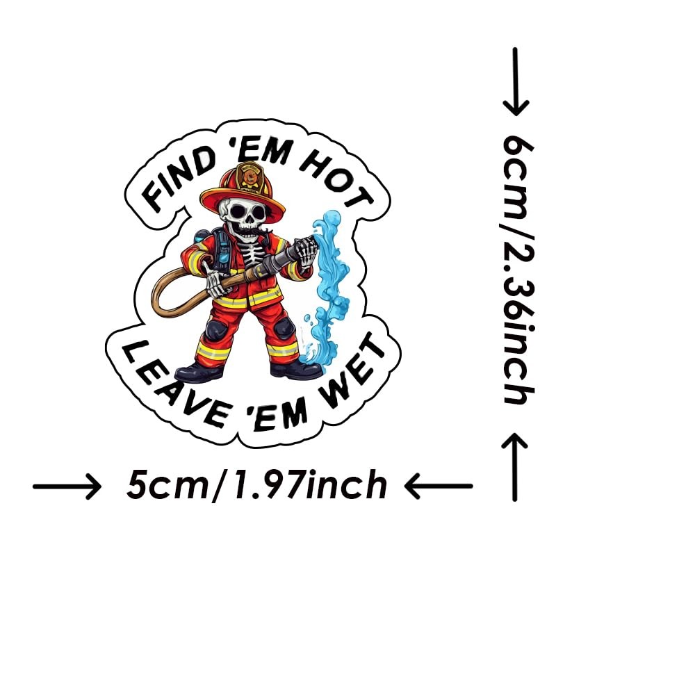 Magictodoor Funny Firefighter Sticker: Witty Decals for Fire Fireman_sticker