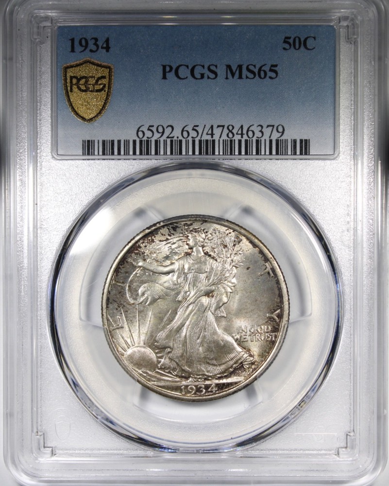 1934 Walking Liberty Half Dollar PCGS MS65 Gem Quality 50C