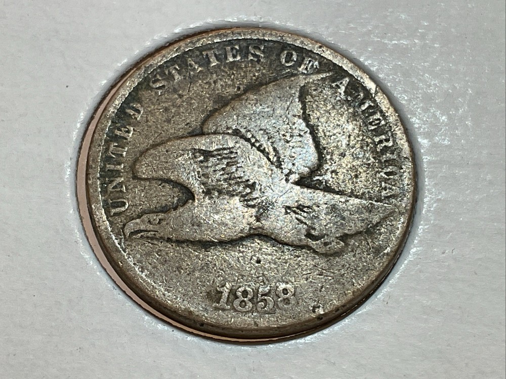 1858 small letters Flying Eagle Cent