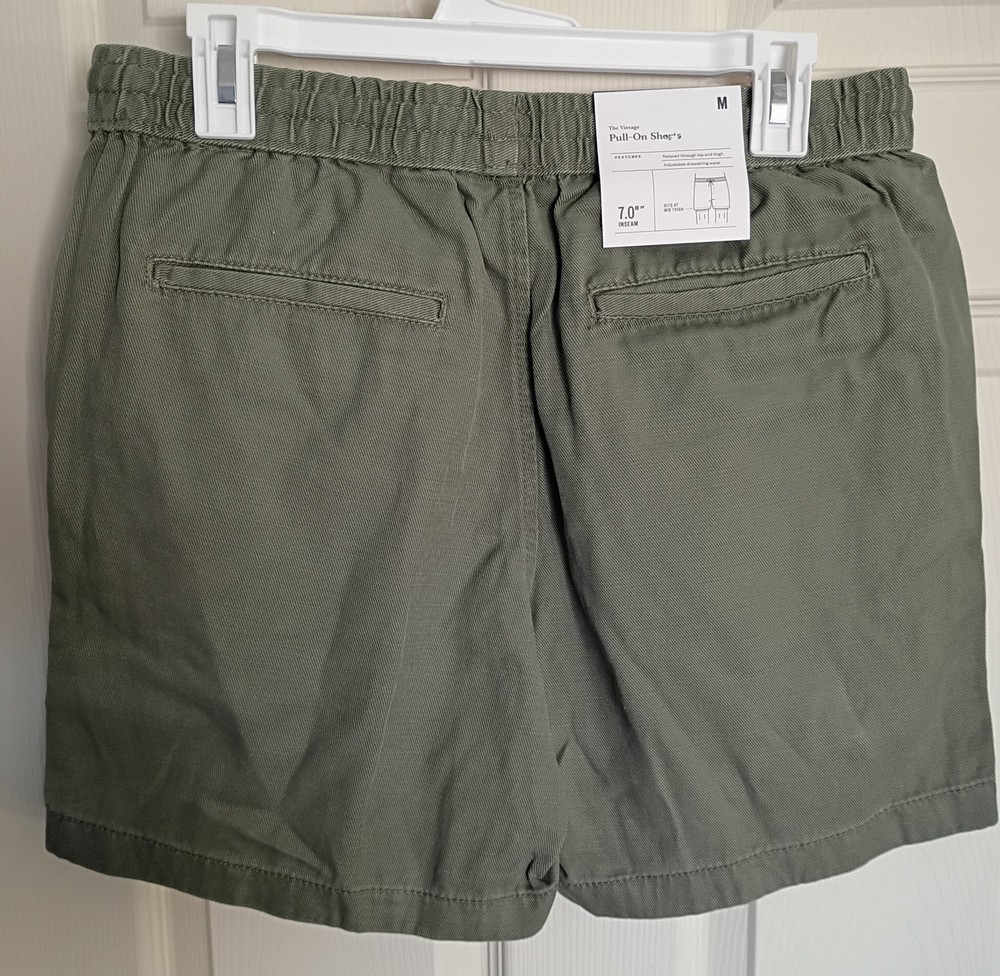 Goodfellow & Co Men's Vintage 7" Pull On Shorts Green Size Medium